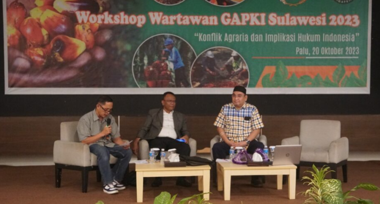 Adakan Workshop di Sulteng, GAPKI & PWI Bahas Konflik Agraria & Implikasi Hukum