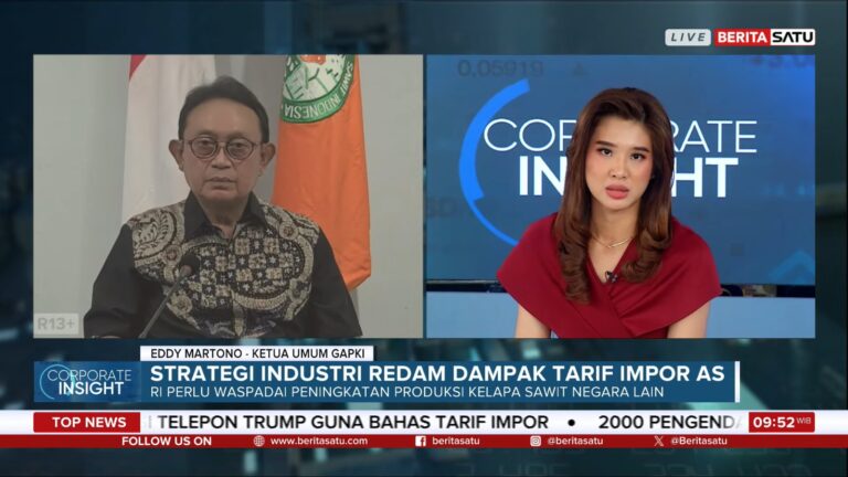 Dihantam Tarif AS, GAPKI Siapkan Langkah Jaga Ekspor Sawit RI