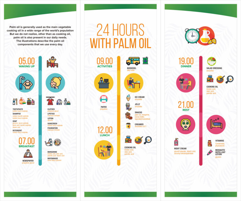 Infographic : Palm Oil Always With You! “24 Hours With Palm Oil”