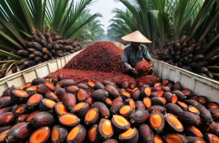 Palm Oil Export Drops, Stock Rises