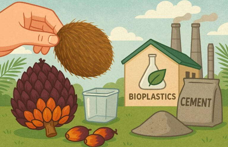 Empty Palm Bunches Potential To Produce Bioplastic, Cement
