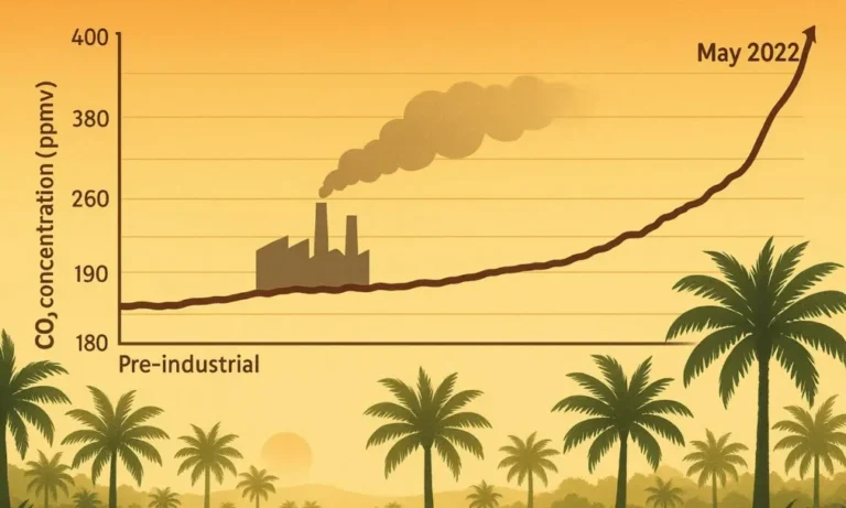 Is Palm Production Correlated With Rising GHG Concentration?
