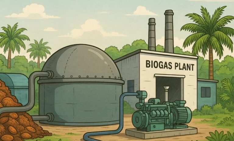RI Develops First Biogas Plant Based on Palm Oil Waste