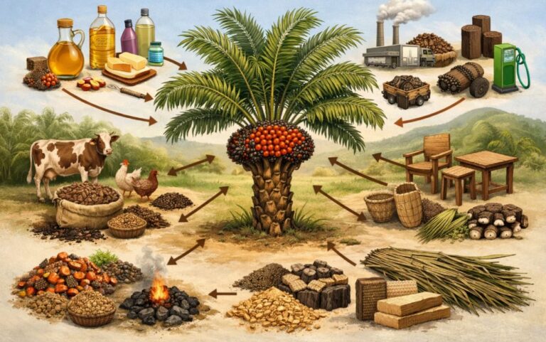 Zero Waste, All Parts Of Oil Palm Trees Utilized